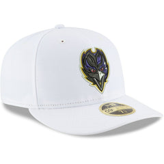 Baltimore Ravens New Era Omaha Low Profile 59FIFTY Fitted Hat - White cheap