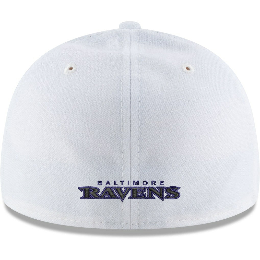 Baltimore Ravens New Era Omaha Low Profile 59FIFTY Fitted Hat - White cheap
