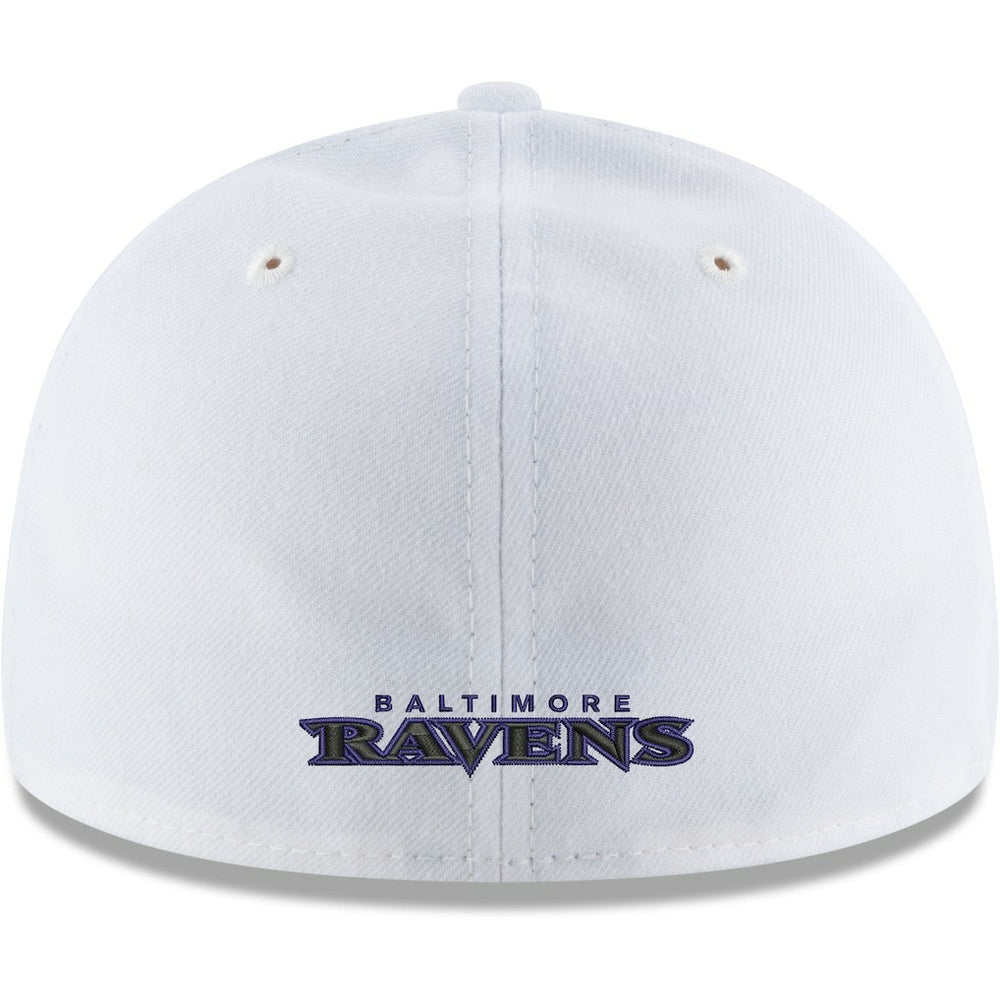 Baltimore Ravens New Era Omaha Low Profile 59FIFTY Fitted Hat - White cheap