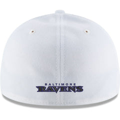 Baltimore Ravens New Era Omaha Low Profile 59FIFTY Fitted Hat - White cheap