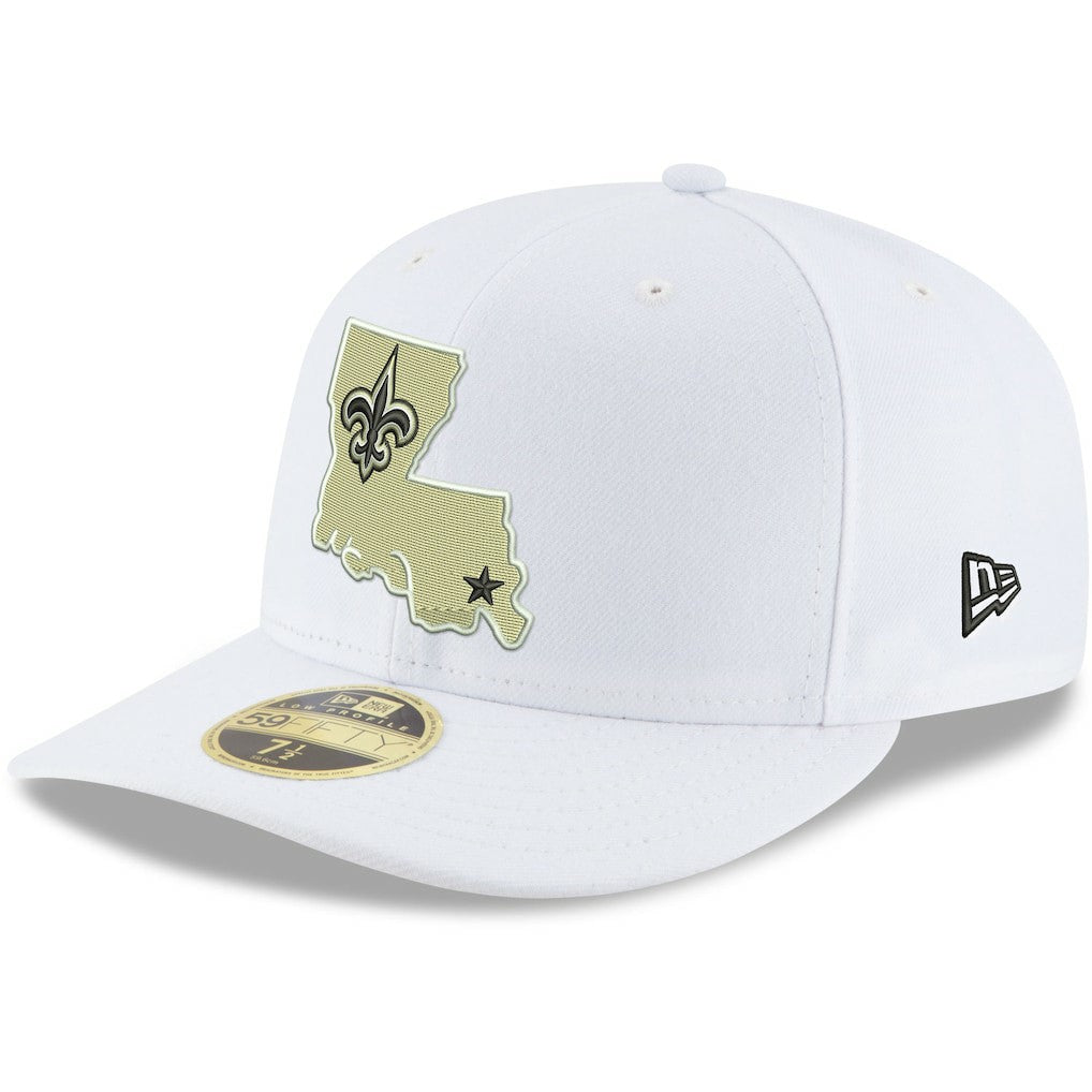 New Orleans Saints New Era Omaha Low Profile 59FIFTY Fitted Hat - White on sale