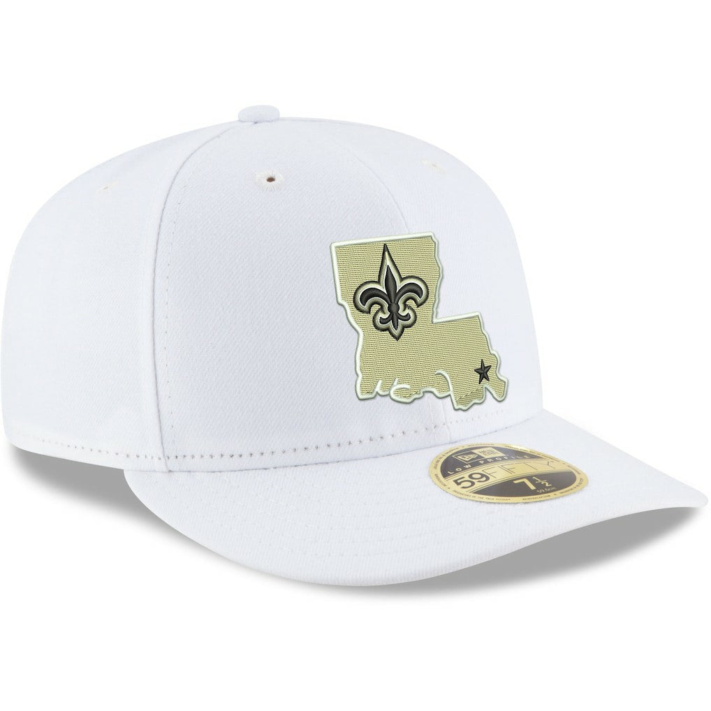 New Orleans Saints New Era Omaha Low Profile 59FIFTY Fitted Hat - White on sale