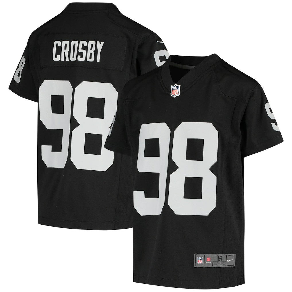 Maxx Crosby Las Vegas Raiders Youth Game Jersey - Black | Nike on sale
