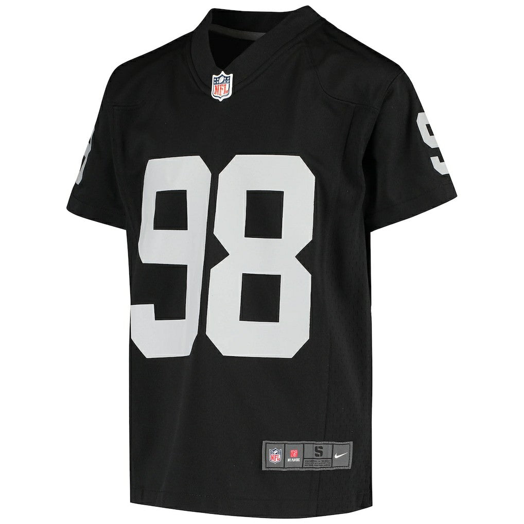 Maxx Crosby Las Vegas Raiders Youth Game Jersey - Black | Nike on sale