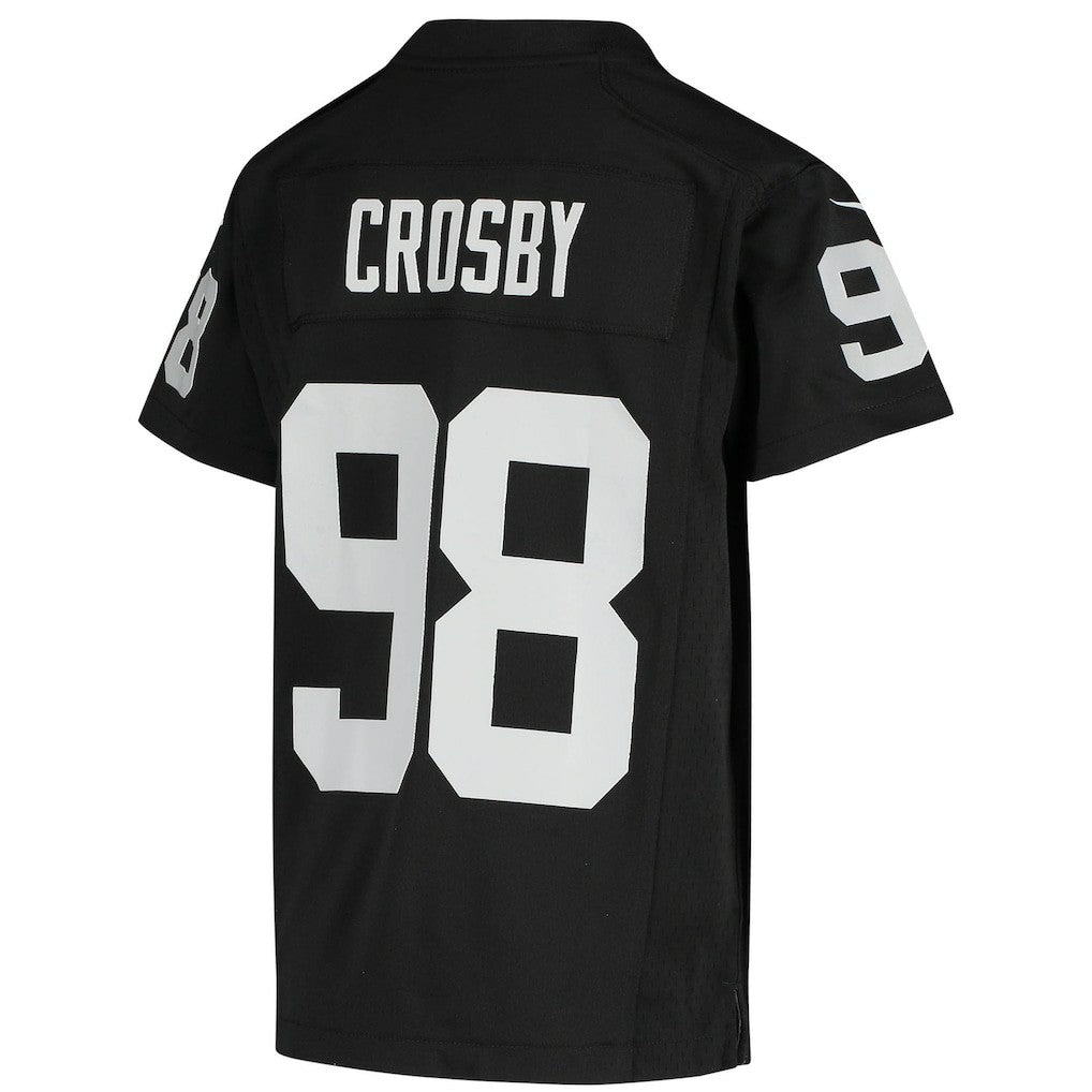 Maxx Crosby Las Vegas Raiders Youth Game Jersey - Black | Nike on sale