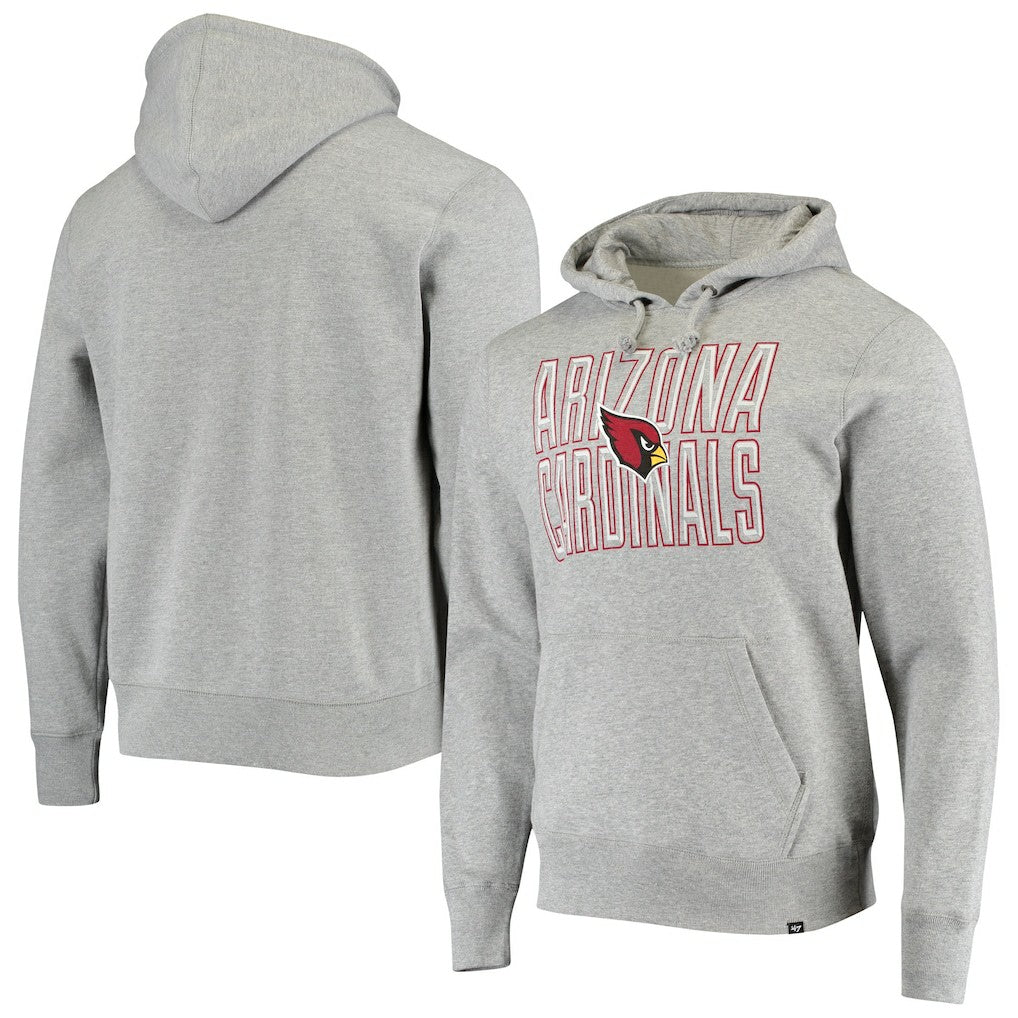 Arizona Cardinals '47 Bevel Pullover Hoodie - Heathered Gray outlet