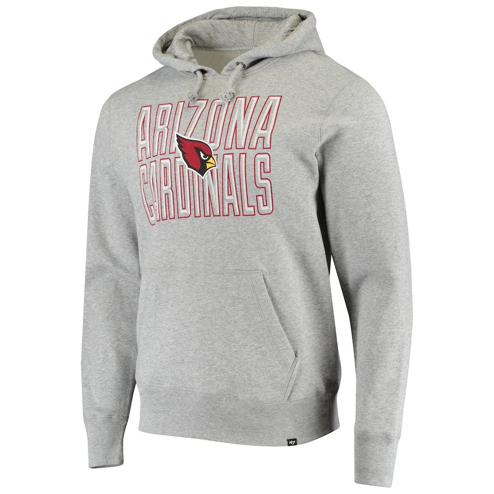 Arizona Cardinals '47 Bevel Pullover Hoodie - Heathered Gray outlet