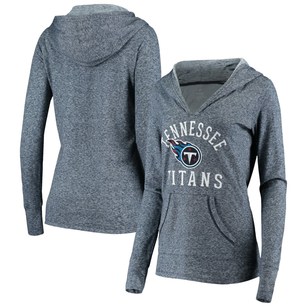 Tennessee Titans Women's Doubleface Slub Pullover Hoodie - Heather Navy for sale