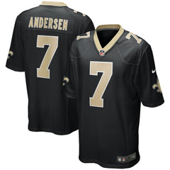 Morten Andersen New Orleans Saints Game Retired Player Jersey - Black | Nike for sale