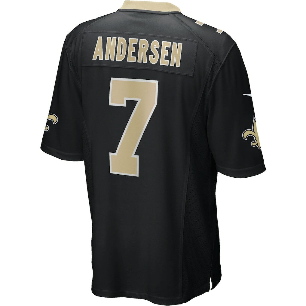 Morten Andersen New Orleans Saints Game Retired Player Jersey - Black | Nike for sale