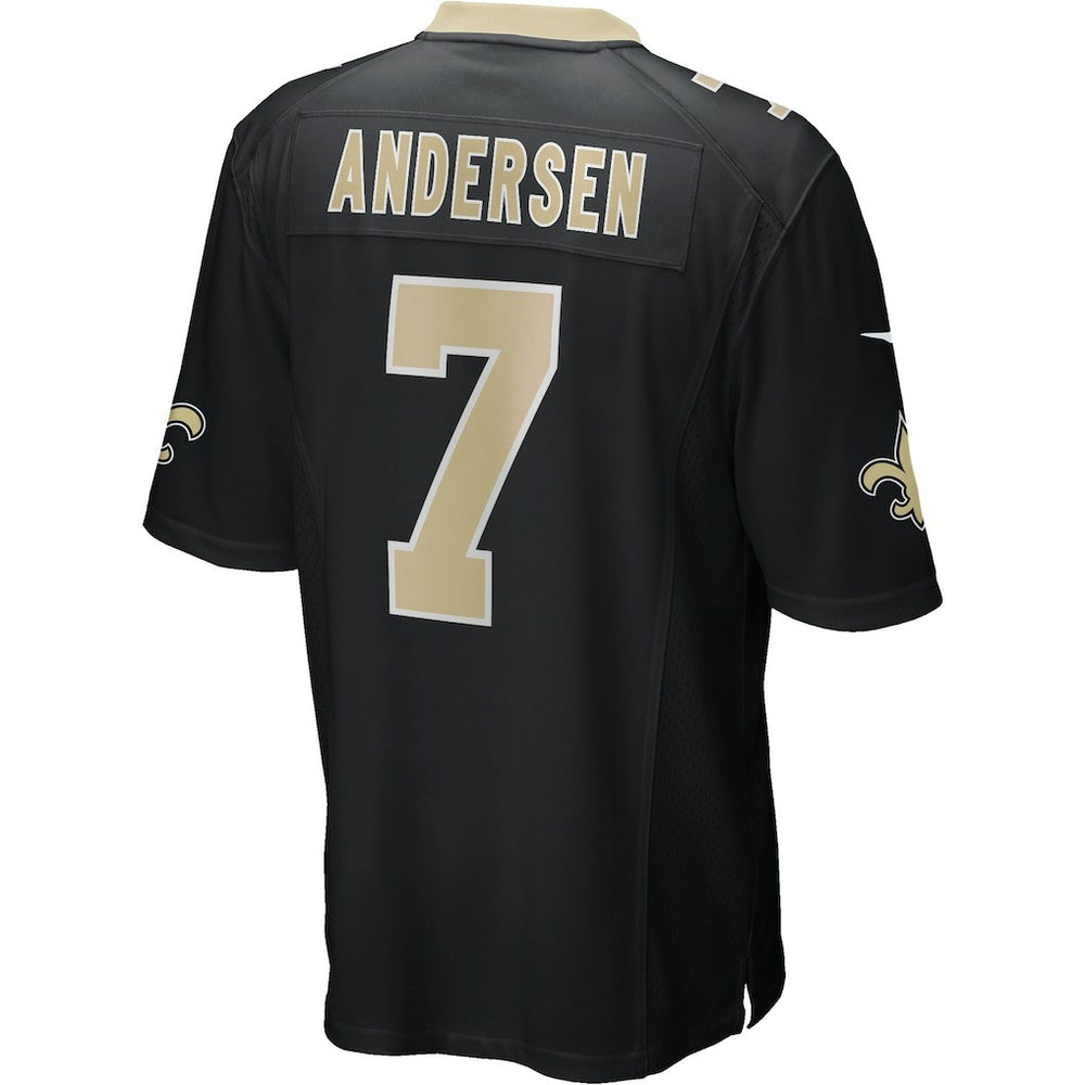 Morten Andersen New Orleans Saints Game Retired Player Jersey - Black | Nike for sale