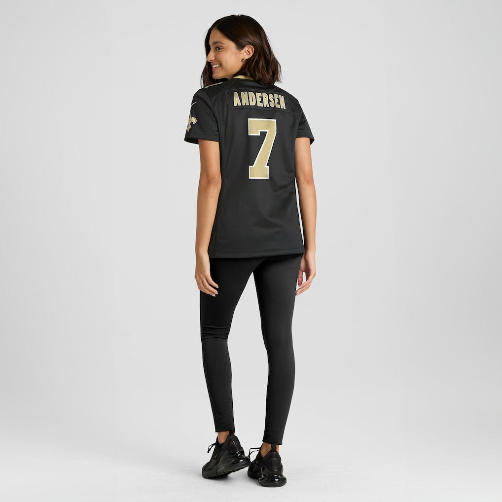Morten Andersen New Orleans Saints Women's Game Retired Player Jersey - Black | Nike outlet