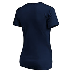 Columbus Blue Jackets Women's Drop the Puck V-Neck T-Shirt Navy