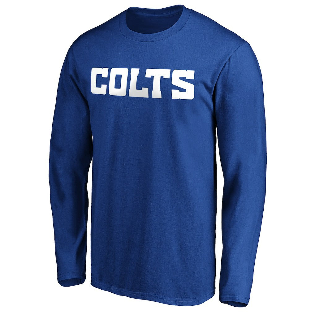 Indianapolis Colts #1 Dad Long Sleeve Team Logo T-Shirt - Royal discount