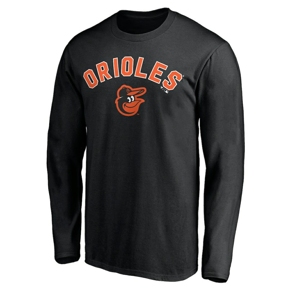 Baltimore Orioles Personalized Winning Streak Name & Number Long Sleeve T-Shirt - Black