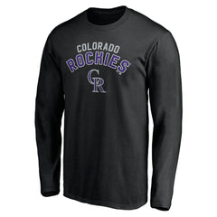 Colorado Rockies Personalized Winning Streak Name & Number Long Sleeve T-Shirt - Black