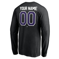 Colorado Rockies Personalized Winning Streak Name & Number Long Sleeve T-Shirt - Black