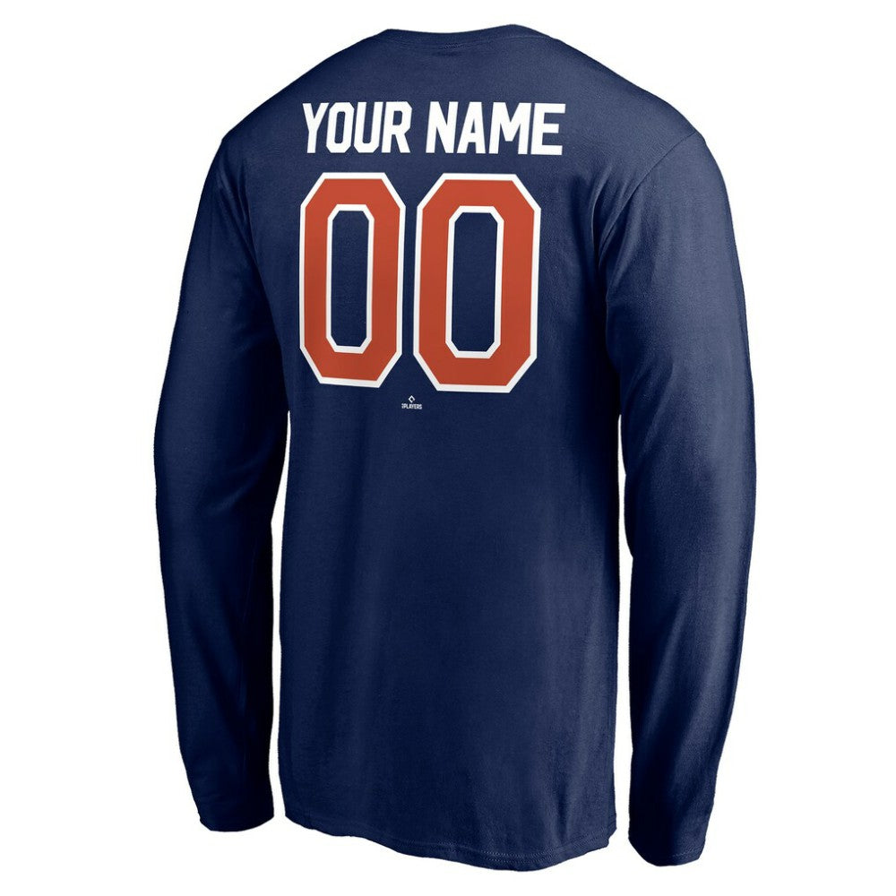 Houston Astros Personalized Winning Streak Name & Number Long Sleeve T-Shirt - Navy