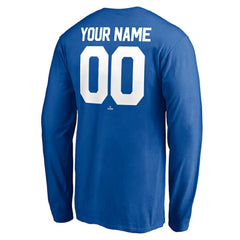 Los Angeles Dodgers Personalized Winning Streak Name & Number Long Sleeve T-Shirt - Royal