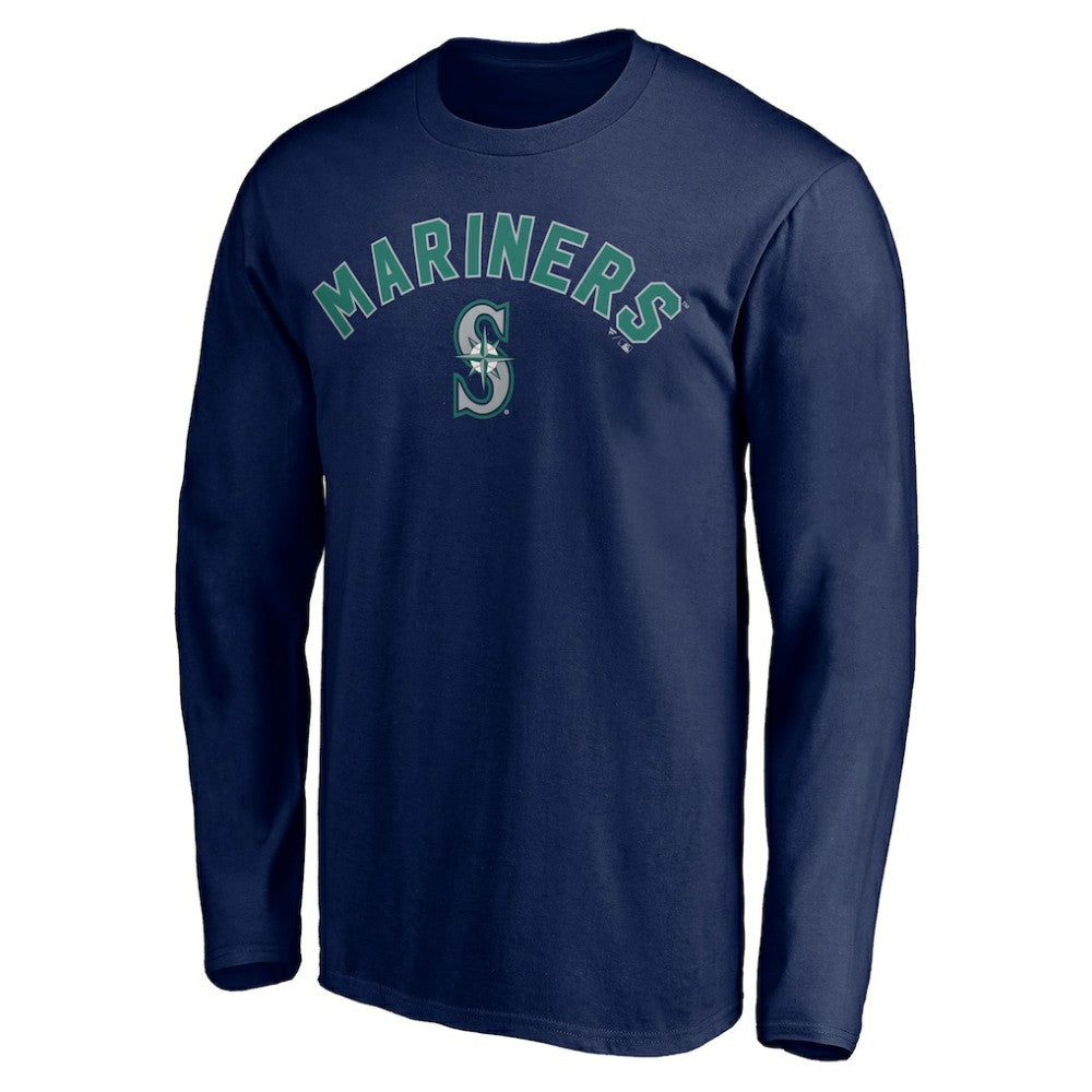 Seattle Mariners Personalized Winning Streak Name & Number Long Sleeve T-Shirt - Navy