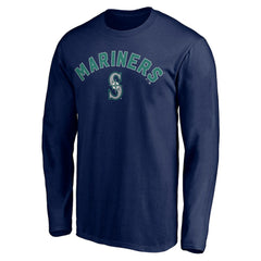 Seattle Mariners Personalized Winning Streak Name & Number Long Sleeve T-Shirt - Navy