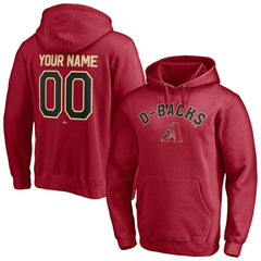 Arizona Diamondbacks Personalized Winning Streak Name & Number Pullover Hoodie - Red