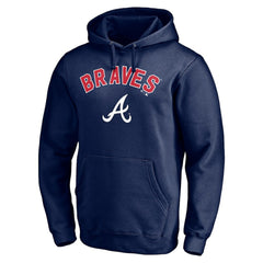 Atlanta Braves Personalized Winning Streak Name & Number Pullover Hoodie - Navy