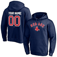Boston Red Sox Personalized Winning Streak Name & Number Pullover Hoodie - Navy