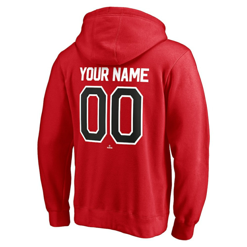 Cincinnati Reds Personalized Winning Streak Name & Number Pullover Hoodie - Red