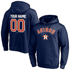 Houston Astros Personalized Winning Streak Name & Number Pullover Hoodie - Navy