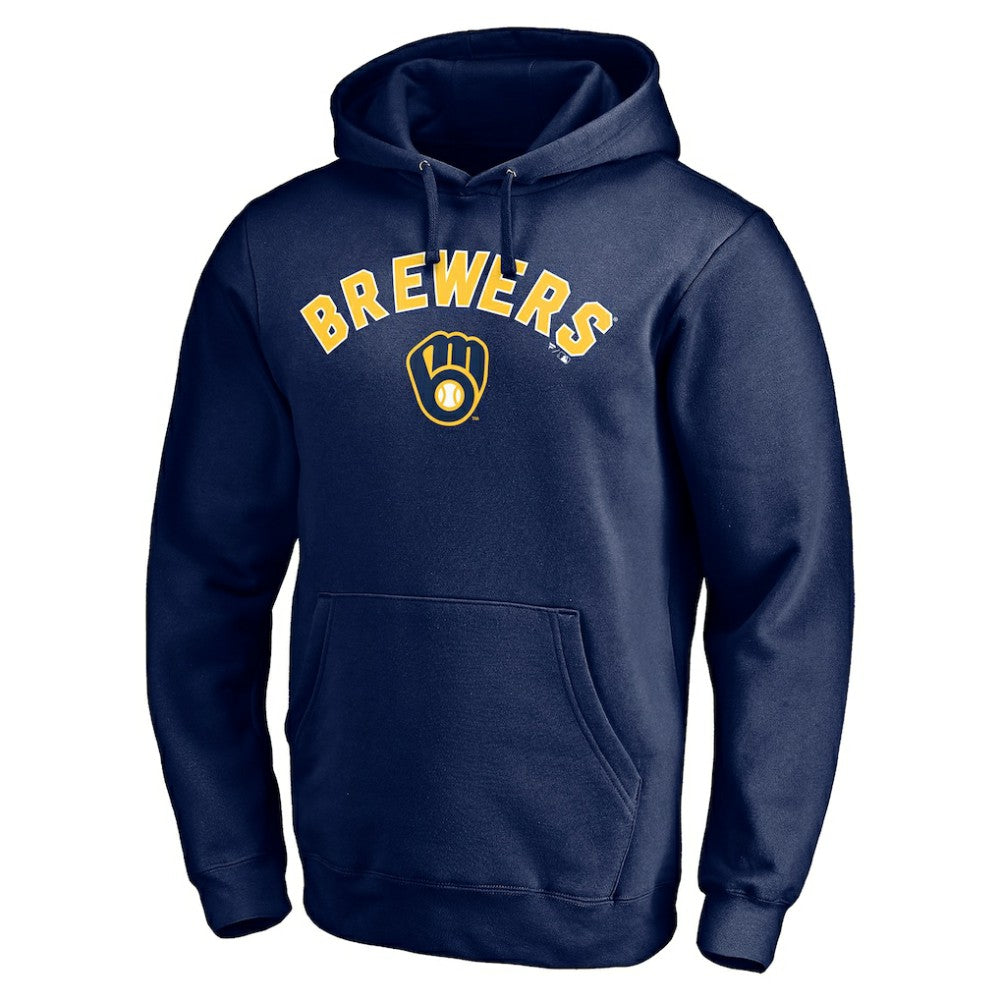 Milwaukee Brewers Personalized Winning Streak Name & Number Pullover Hoodie - Navy