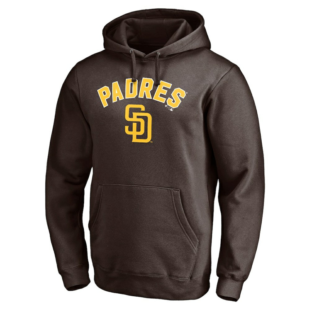 San Diego Padres Personalized Winning Streak Name & Number Pullover Hoodie - Brown