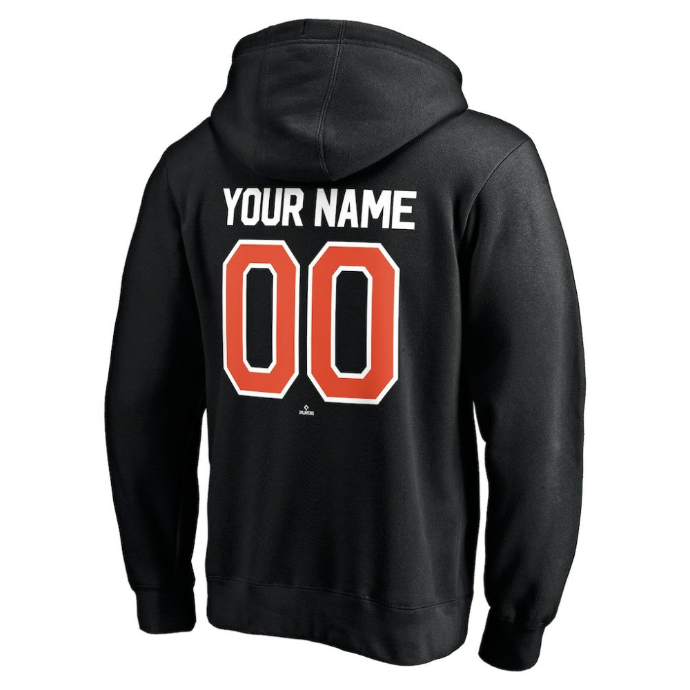 San Francisco Giants Personalized Winning Streak Name & Number Pullover Hoodie - Black