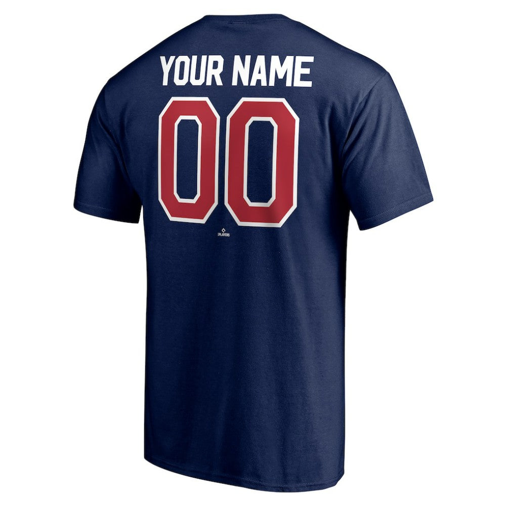 Atlanta Braves Personalized Team Winning Streak Name & Number T-Shirt - Navy