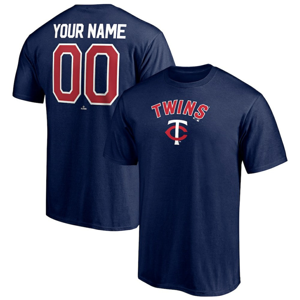 Minnesota Twins Personalized Team Winning Streak Name & Number T-Shirt - Navy