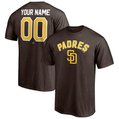 San Diego Padres Personalized Team Winning Streak Name & Number T-Shirt - Brown