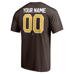 San Diego Padres Personalized Team Winning Streak Name & Number T-Shirt - Brown