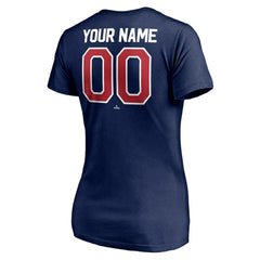 Minnesota Twins Women's Personalized Winning Streak Name & Number V-Neck T-Shirt - Navy