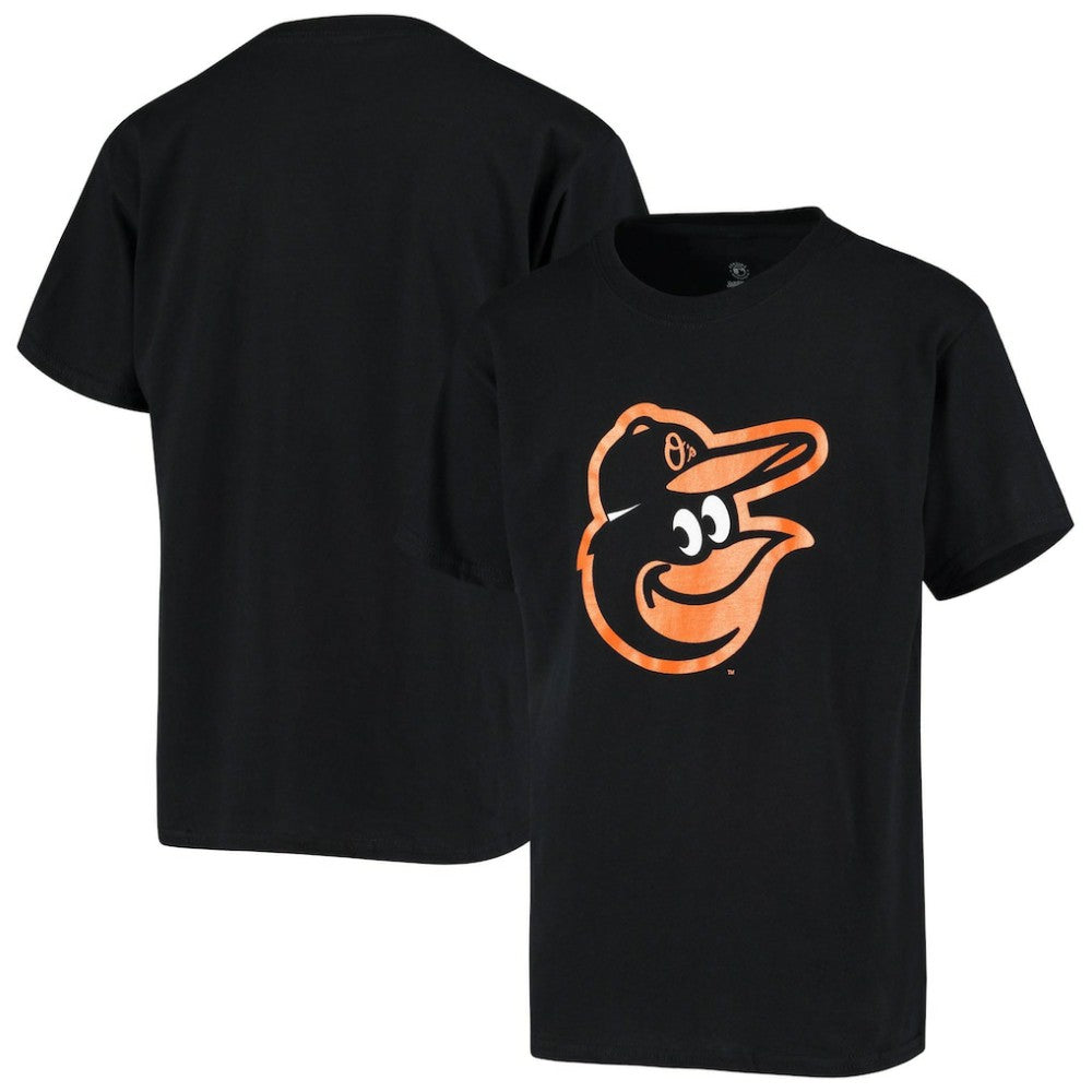 Baltimore Orioles Stitches Youth Team Logo T-Shirt - Black