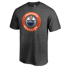 Edmonton Oilers #WeSkateFor T-Shirt Heather Gray