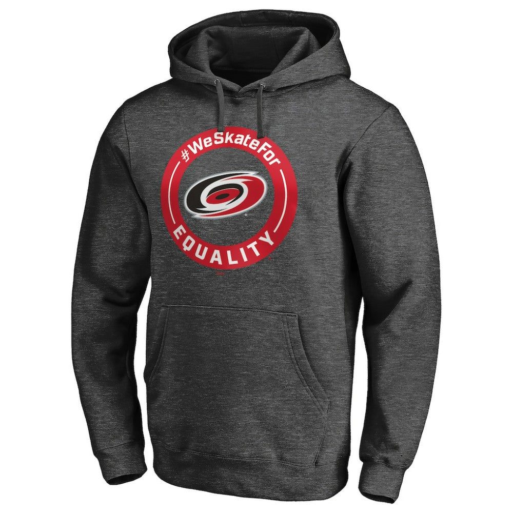 Carolina Hurricanes #WeSkateFor Pullover Hoodie Heather Gray