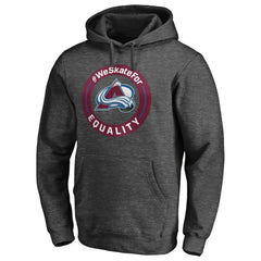 Colorado Avalanche #WeSkateFor Pullover Hoodie Heather Gray
