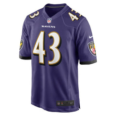 Justice Hill Baltimore Ravens Game Jersey - Purple | Nike sale
