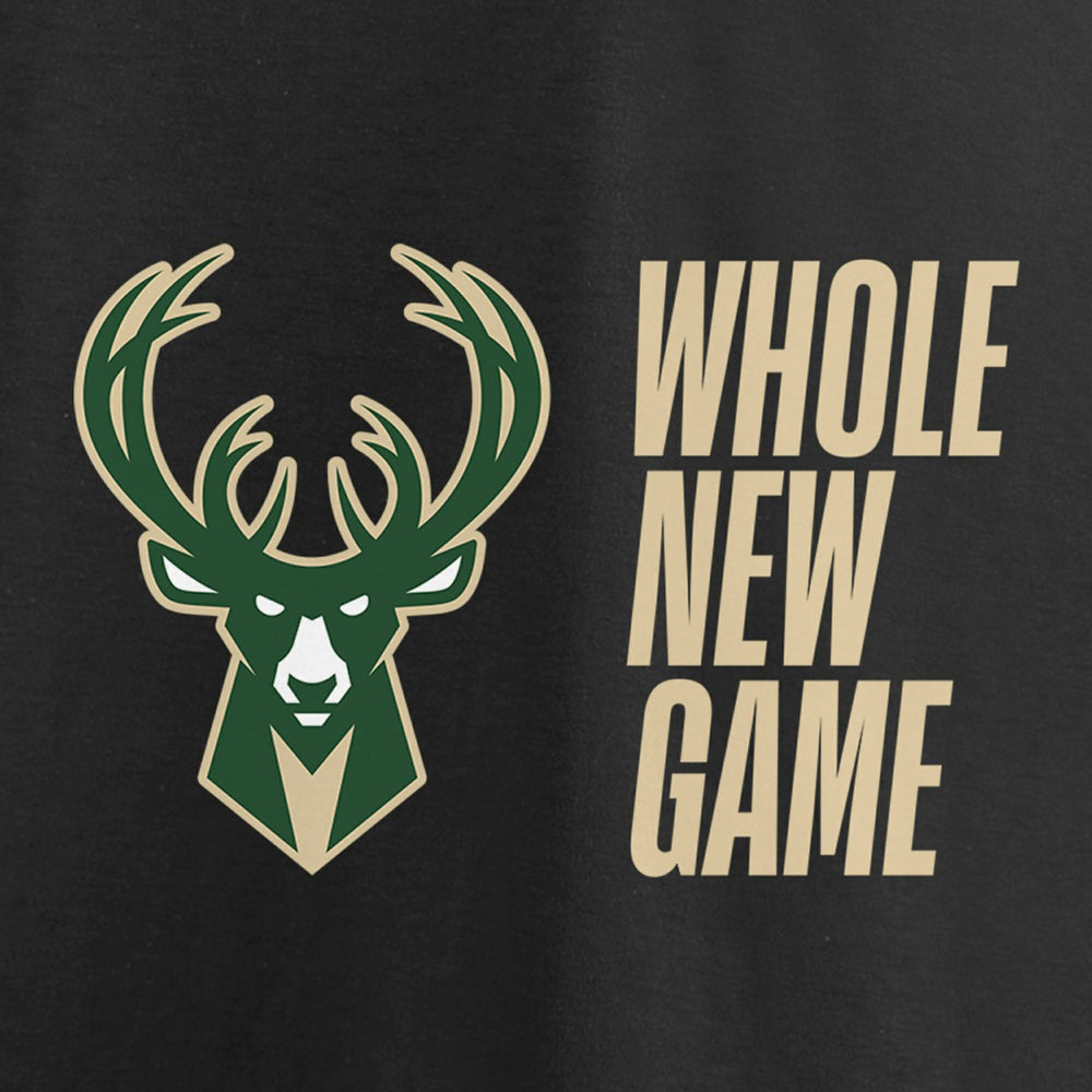 Milwaukee Bucks Whole New Game Team T-Shirt - Black for sale