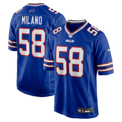 Matt Milano Buffalo Bills Game Player Jersey - Royal | Nike on sale