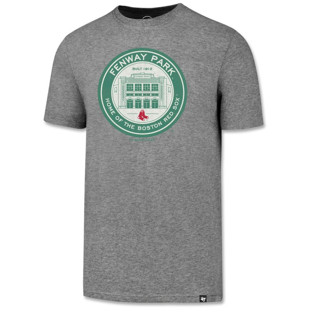 Boston Red Sox Fenway Park Coin Logo Slate Grey T-Shirt - Heather Gray | 47 brand