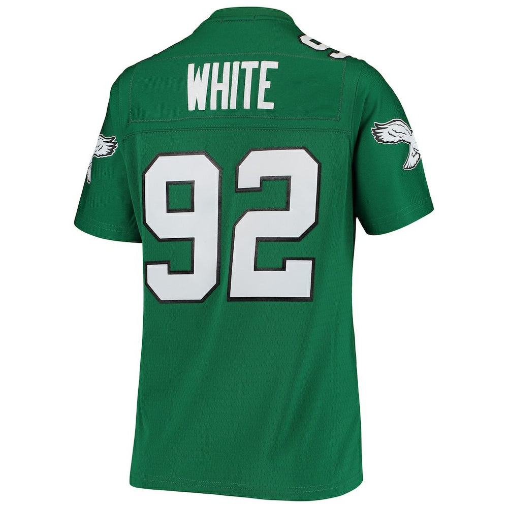 Reggie White Philadelphia Eagles Women's 1990 Legacy Replica Jersey - Kelly Green outlet