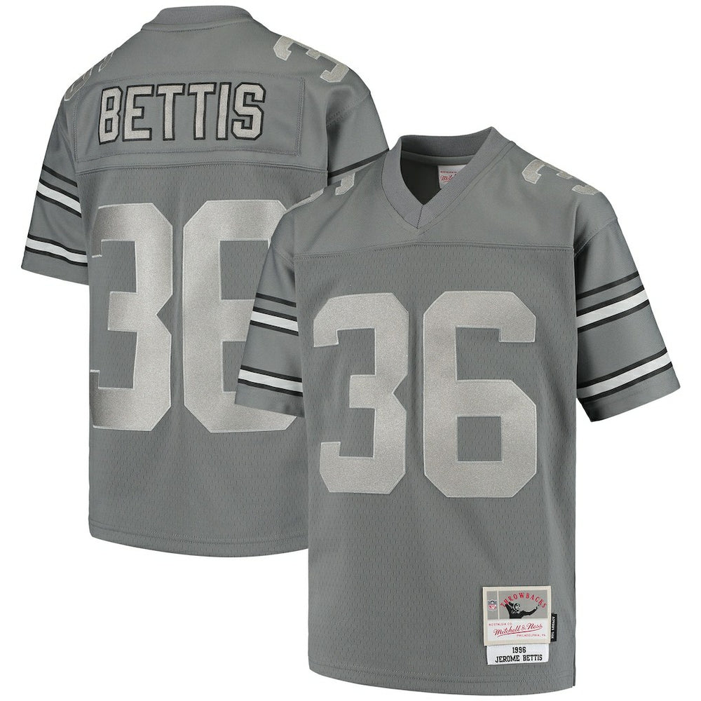 Jerome Bettis Pittsburgh Steelers Youth 1996 Retired Player Metal Replica Jersey - Charcoal for sale