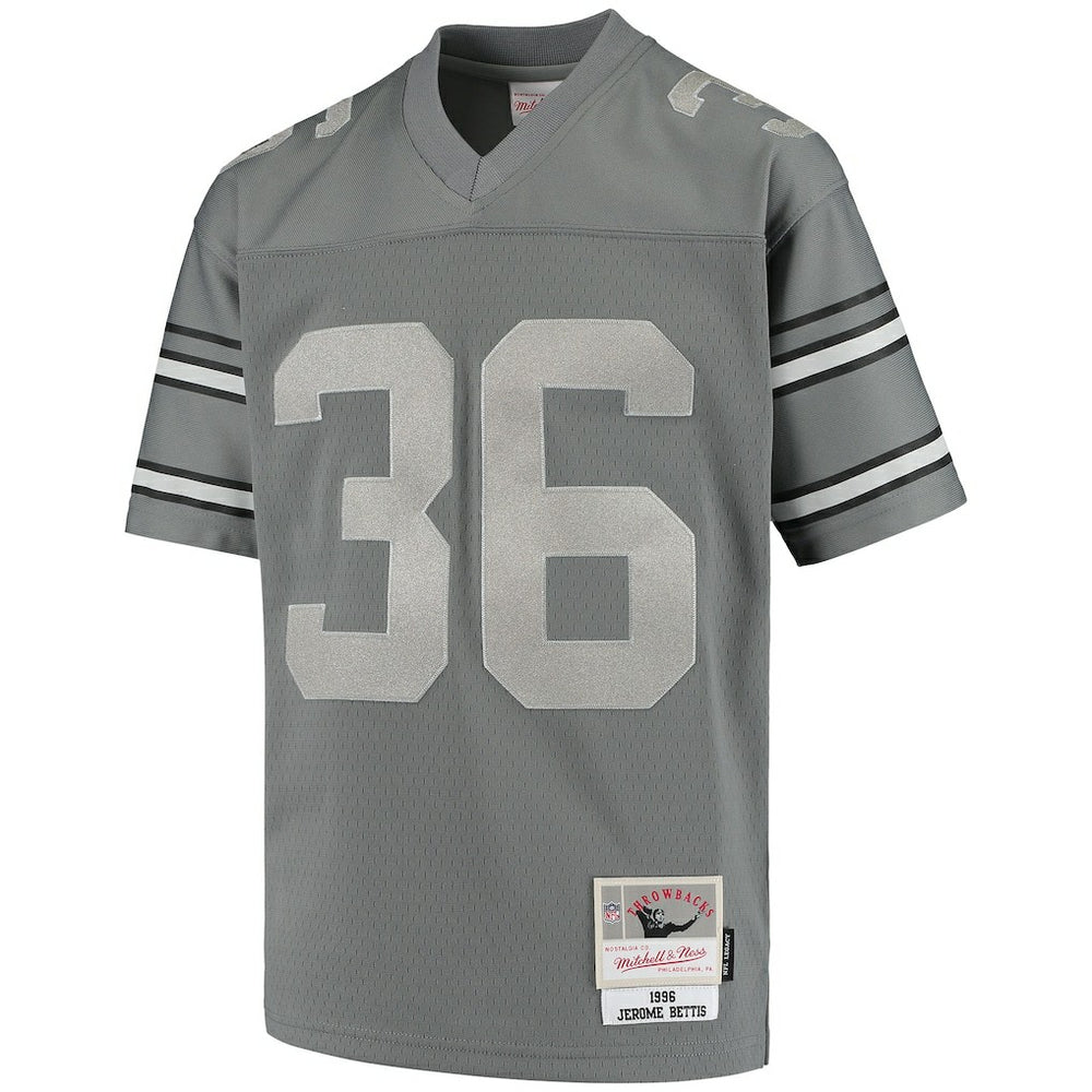 Jerome Bettis Pittsburgh Steelers Youth 1996 Retired Player Metal Replica Jersey - Charcoal for sale