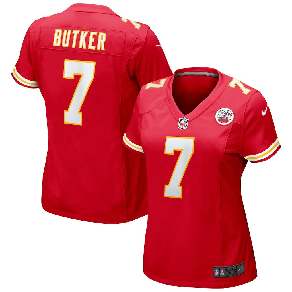 Harrison Butker Kansas City Chiefs Women's Game Jersey - Red | Nike for sale
